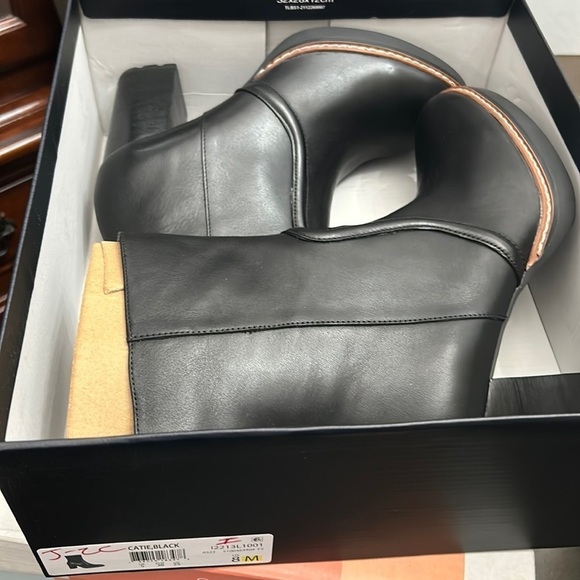 NATURALIZER CATIE WOMENS LEATHER HEELS MID-CALF BOOTS - Picture 2 of 11